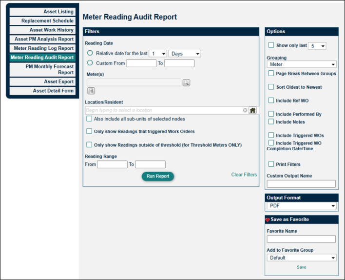 Meter Reading Audit Report